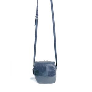 Hobo International Black Leather Mini Crossbody Bag Zip Around Organizer